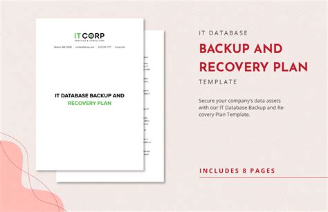 Backup And Recovery Plan Template