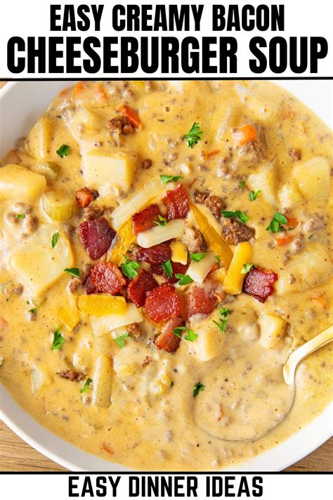 Bacon Cheeseburger Soup Recipe