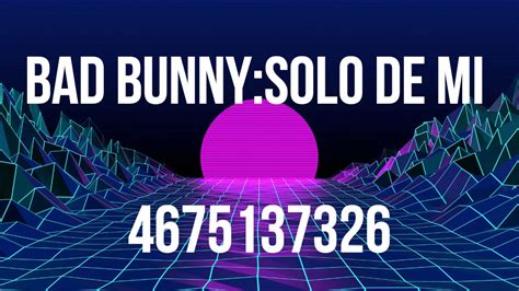 Bad Bunny Roblox ID