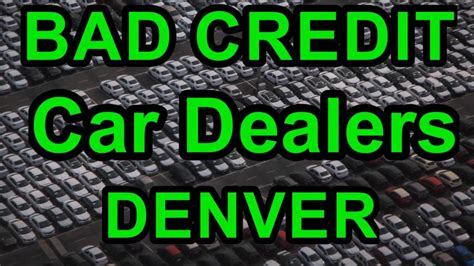 Bad Credit Car Dealerships Denver