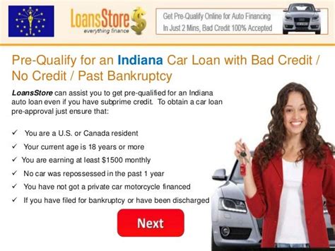 Bad Credit Car Loans Indiana