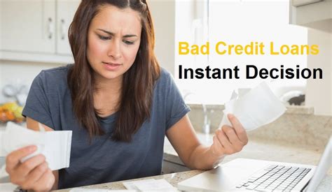 Bad Credit Loans Instant Decision No Brokers