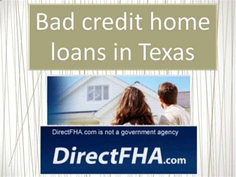 Bad Credit Mortgage Loans Texas