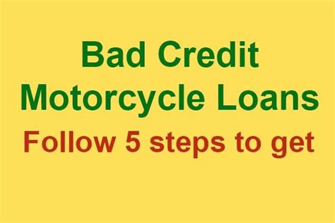 Bad Credit Motorcycle Loans