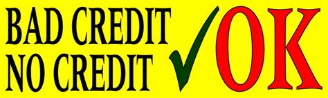 Bad Credit Or No Credit Templates