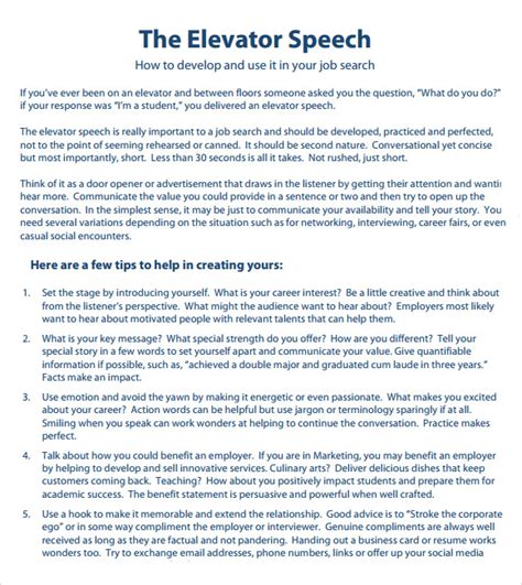 Bad Elevator Speech Examples