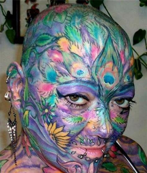 Bad Face Tattoos Girl