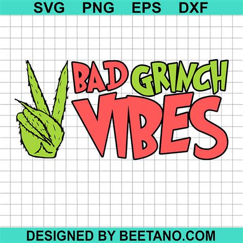 95+ Bad Grinch Vibes Svg, Bad Grinch Vibes Trending Quilt. The Grinch Hand Bad Grinch Vibes Christmas Svg Png Eps Dxf Cricut Cameo