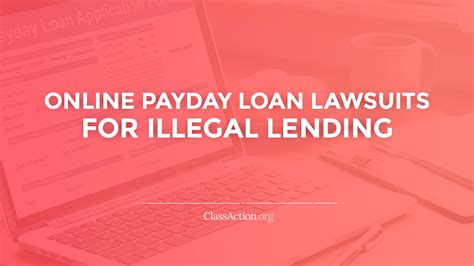 Bad Payday Loan Companies Lawsuit