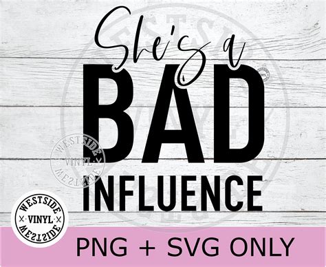 Bad influence SVG