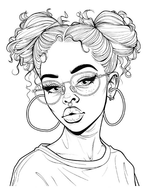 Baddie Coloring Pages