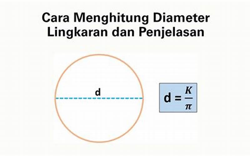 Bagaimana Cara Menghitung Diameter Suatu Lingkaran