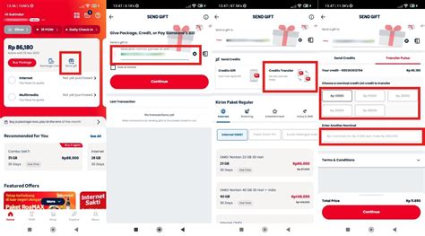 Ilustrasi cara bagi pulsa Telkomsel melalui aplikasi MyTelkomsel