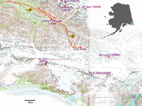 Map of the Multiple Altimeter Beam Experimental Lidar (MABEL) flights