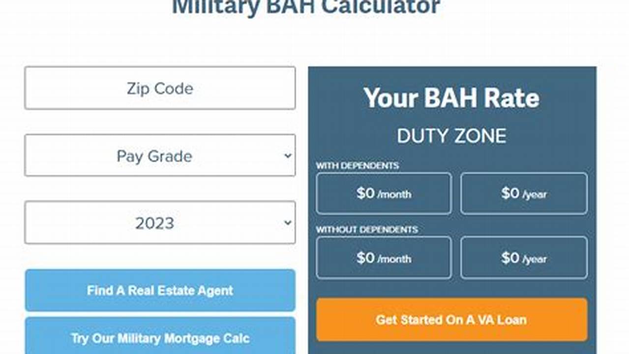 Bah Calculator 2024 Zip Code In India