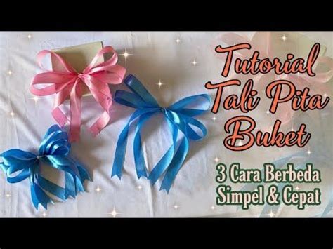 Bahan-bahan yang dibutuhkan untuk membuat tali pita