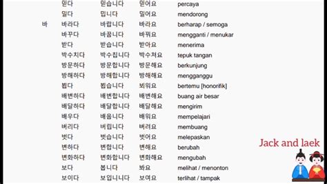 Bahasa Korea Bibi di Indonesia