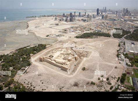 Bahrain Fort aerial view