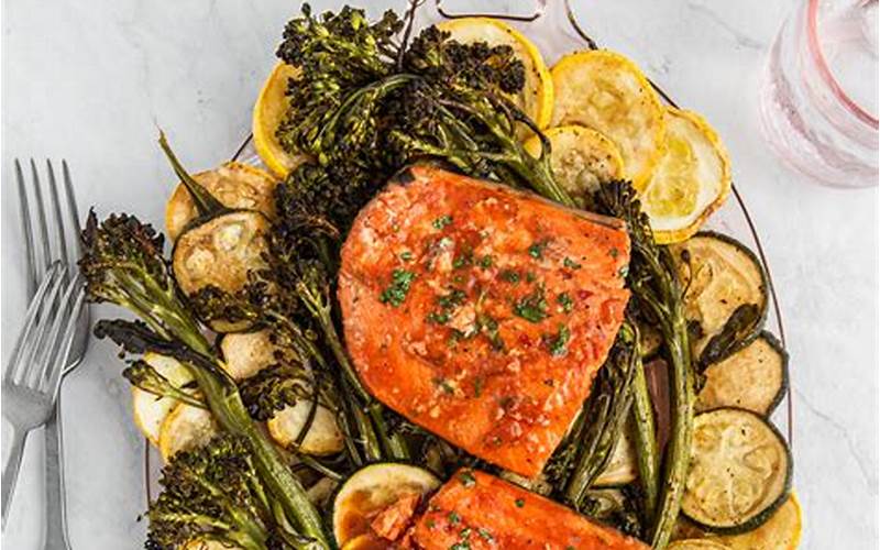 Baked Salmon With Roasted Vegetables