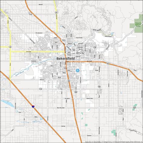 Maps Of Bakersfield