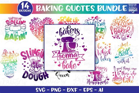 Download Baking Quotes Bundle, Kitchen Quotes SVG Printable