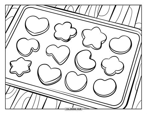 Baking Sheet Coloring Pages For Kids