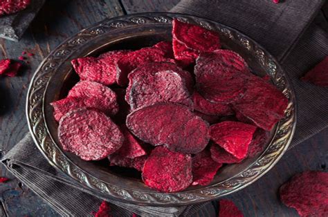 Baking the Beetroot Chips