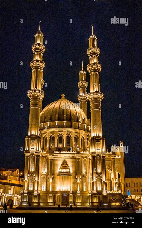 Baku Mosque night