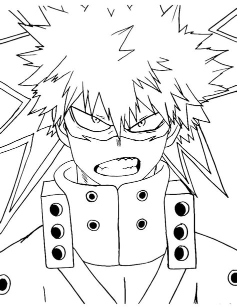 Bakugo Coloring Pages
