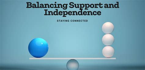 Balancing Support and Independence