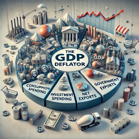 Balancing scale with gdp deflator on one side and inflation on the other