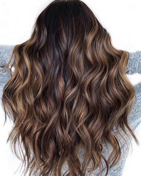 Black Hair with Chocolate Brown Balayage Balayage hair, Hair styles