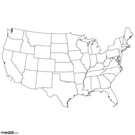Black And White Map Of United States Printable Printable Word Searches