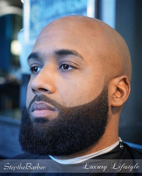 Bald With Goatee Black Man