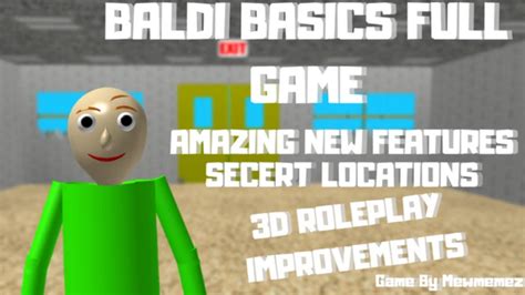 Baldi Basic [FULL GAME] - Roblox