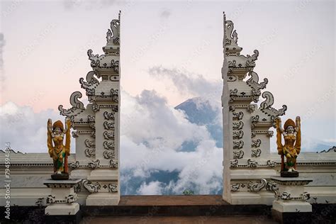 A traditional Balinese temple gate
