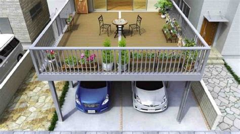 8 Desain Balkon di Atas Garasi Rumah Minimalis Tipe 36 Terbaik 2022