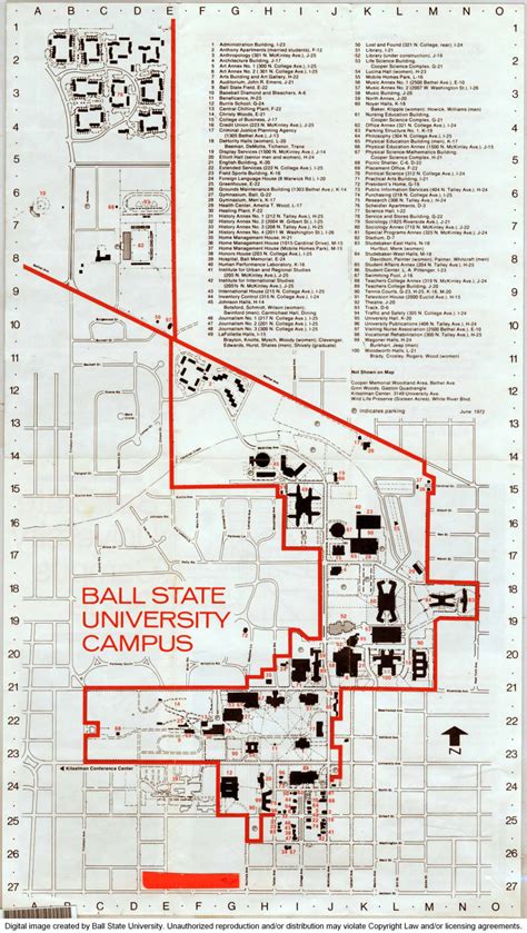 Ball State Campus Map Campus Map