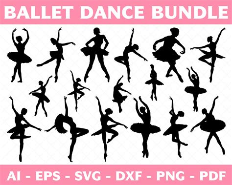 Download Ballet Ballerina Bundle Cut Files