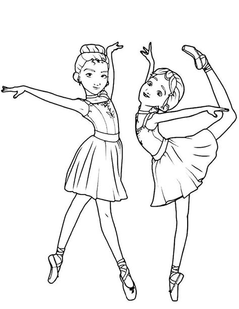 Ballet Dancer Coloring Page