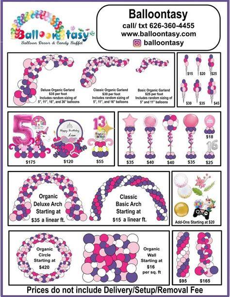 Balloon Arch Cost Breakdown