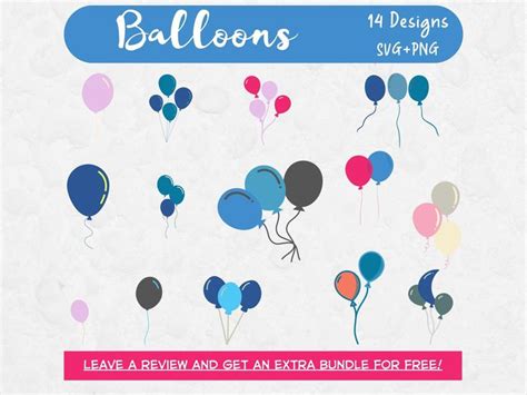 Download Balloon Clipart Bundle Cut Files