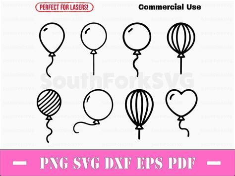 Download Balloon Clipart Bundle Files DXF Files
