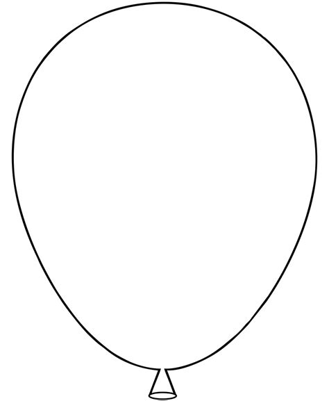 Balloons Template Printable