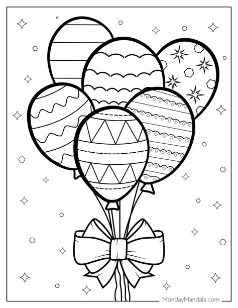 Balloons Coloring Page