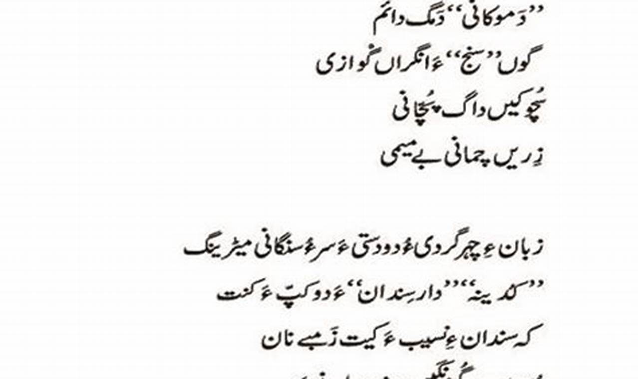 Balochi Love Poetry With Urdu Translation