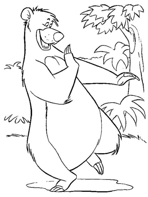 Baloo Coloring Pages Learning How to Read