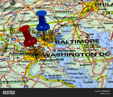 BaltimoreWashington metropolitan area study region showing counties