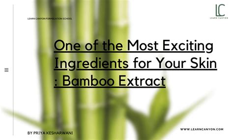 Naturally Radiant: Transform Your Skin with the Power of Bamboo Extract