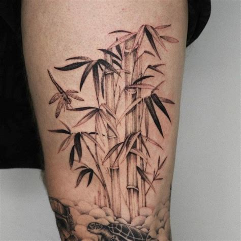 Bamboo tattoo done in Thailand. Bamboo tattoo, Tattoos